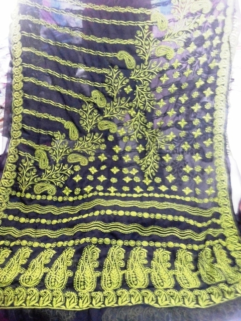 Chikan Work Kurtis
