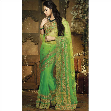 Adorable Green Saree