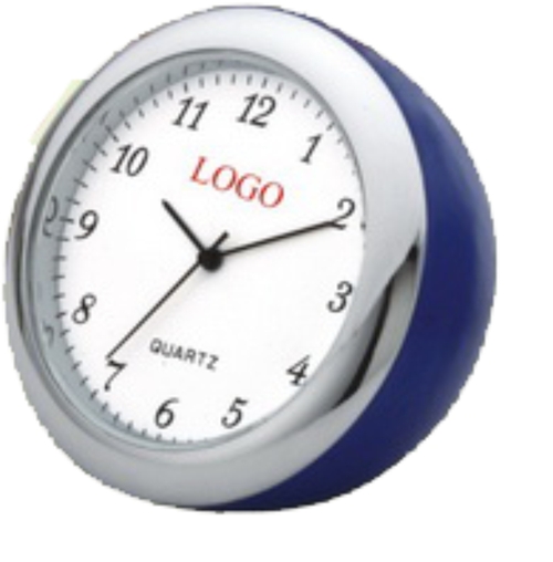 Small Round Colourful Brass Clock