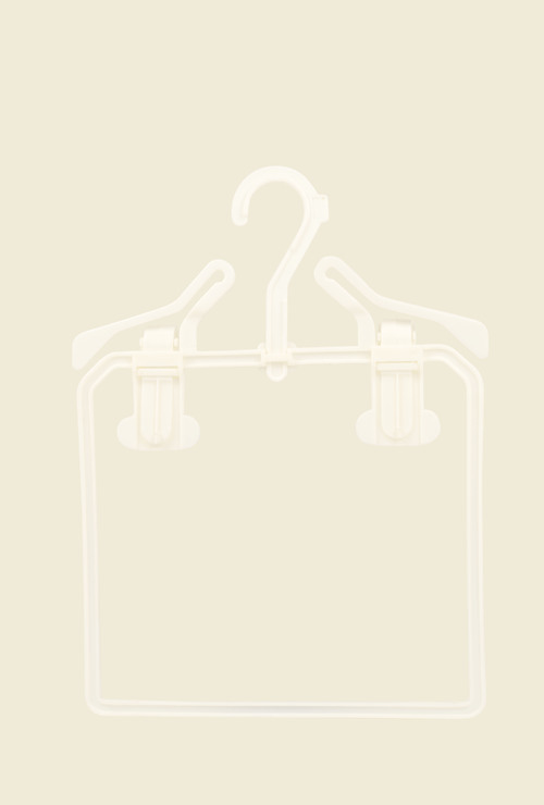 FRAME/COMBINATION HANGERS - Plastic 8 Inch White | Space Saving Durable Lightweight Versatile Storage