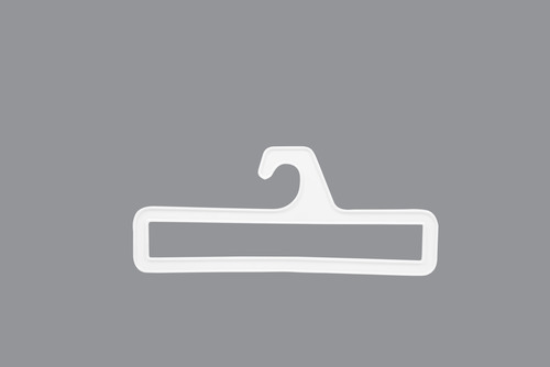 SAREE/HOMEFURNISHING/TROUSER HANGERS - Plastic, 11x1.5x0.5 inches, White | Durable, Lightweight, Space-Saving, Easy Use, Versatile