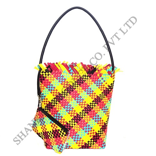 Leather Hand Woven Resort Bag