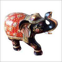 Figurine Marble Hand Painted Elephant
