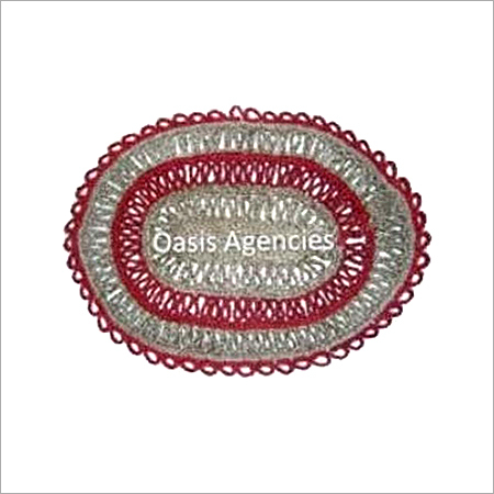 Big Jute Placemat - Oval, Variable Dimensions, Red | Tear Resistant, Eco-Friendly, Attractive Design, Easy to Clean, Versatile, Durable