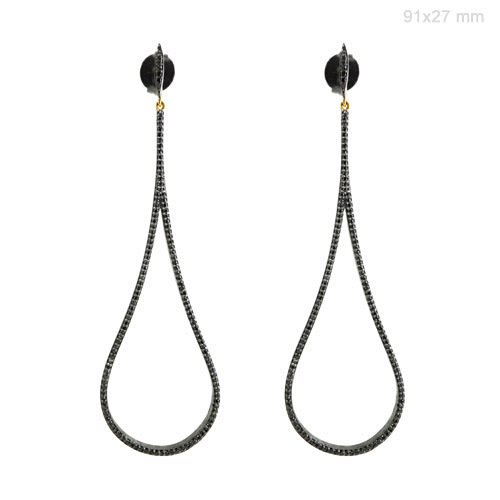 Pave Diamond Earrings