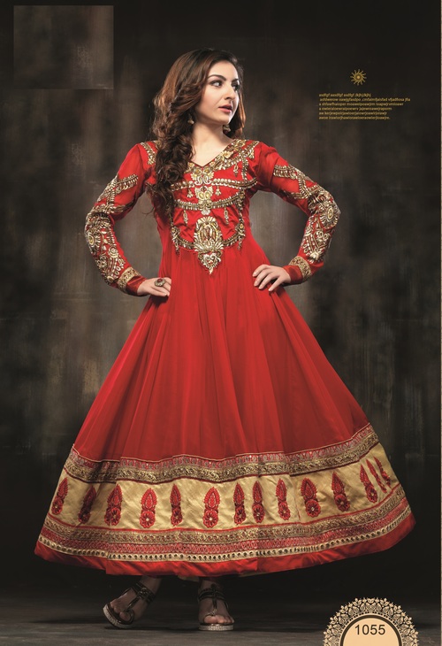 Red Indian Designer Anarkali Suit
