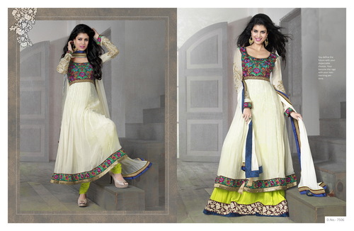 White And Yellow Bridal Designer Salwar Kameez