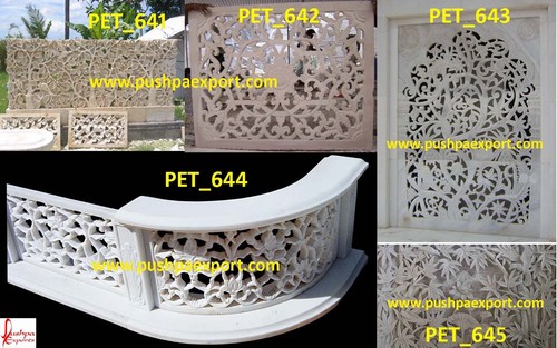 White Marble Jali Railing