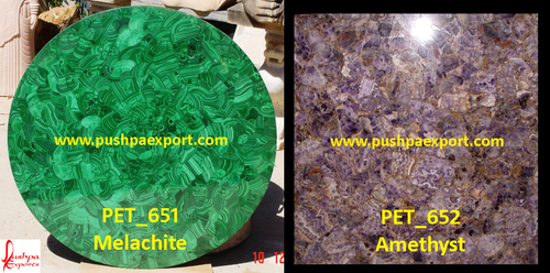 Malachite and Amethyst Stone Slabs Malachite and Amethyst Stone Slabs