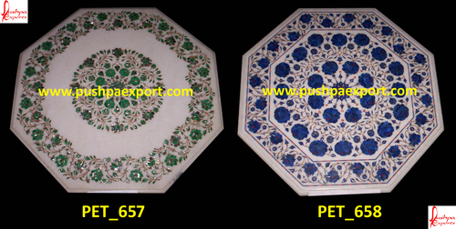 White Marble Pichkari Table Top