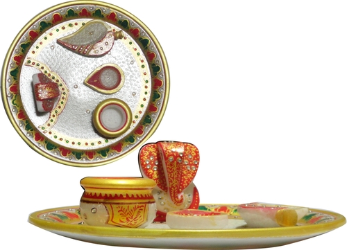 MARBLE ARATI THALI