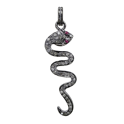 Diamond Snake Pendant Jewelry