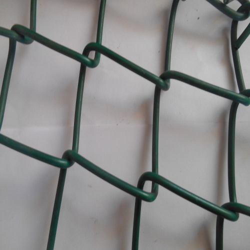 green chain link fence