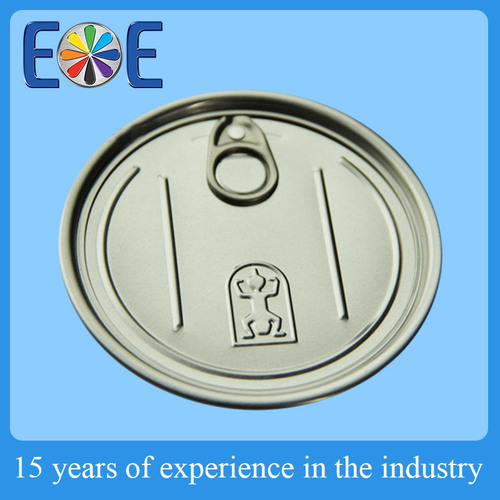 EZO 99mm Metal Easy Open End for Milk Powder - 98.9mm Inside Diameter, 0.15mm Curl Height, Tamper Evident, Secure Seal