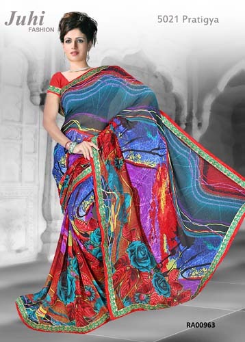 PRINTED GEORGETTE SAREE