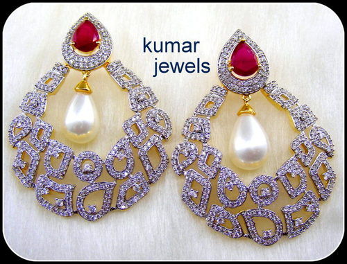 Designer Diamond Look Earring
