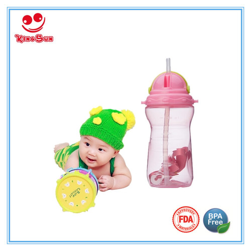 Red/Green/Blue Or Custonzed 350Ml Baby Water Bottle With Shoulder Strip