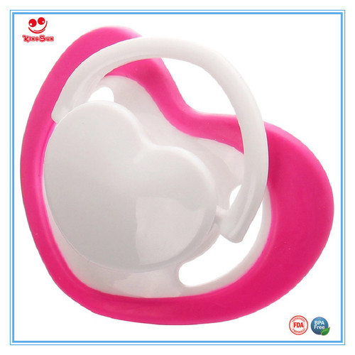 Pink Heart Shape Newborn Baby Pacifier Free Sample