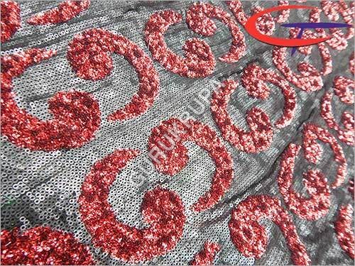 Embroidered Silk Fabric