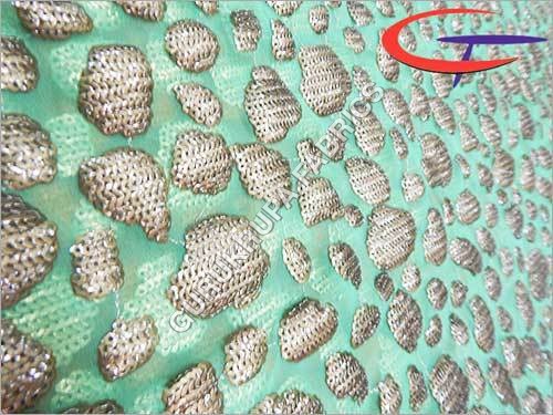 Checked Embroided Fabric