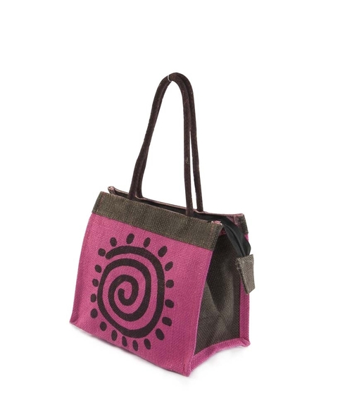 Printed Jute Lunch Bags