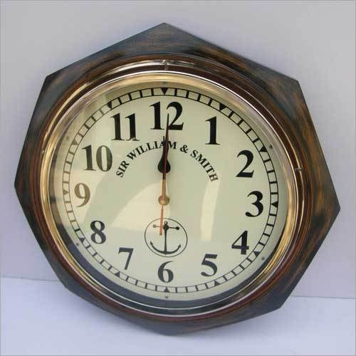 Beautiful Wooden Pattern Home Decor Clock Hanging Style