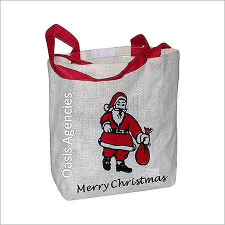 Christmas Promotional Jute Bag