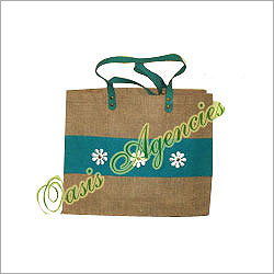 Jute Leather Combination Bags
