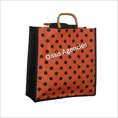 Cane Handle Jute Shopping Bags