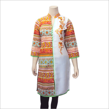 STYLISH MIX AND MATCH EMBROIDERED KURTI