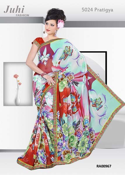 PRINTED GEORGETTE SAREE