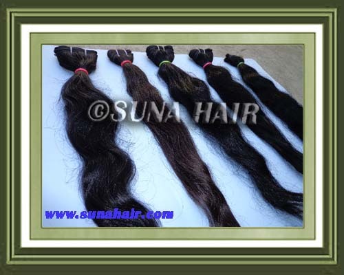 Hot wholesale body weavy mangolian human hair weft