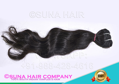 Virgin indian machine weft tangle free human hair
