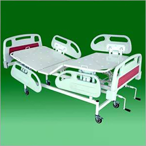 Hospital Fowler Bed Deluxe - Durable Metal Frame, Adjustable Height and Angle | Comfortable Upholstered Mattress, Easy-to-Move Casters