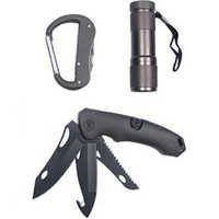 Knife Set With LED and Nylon Pouch