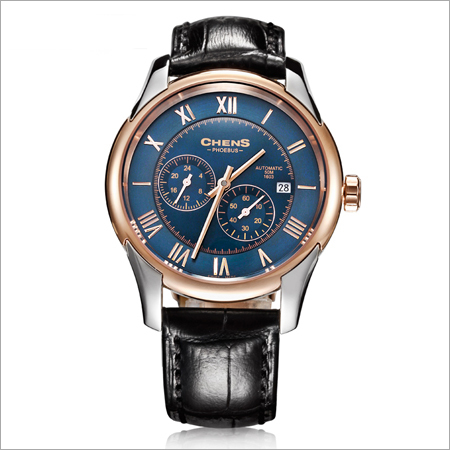 Mens Leather Wrist Watch
