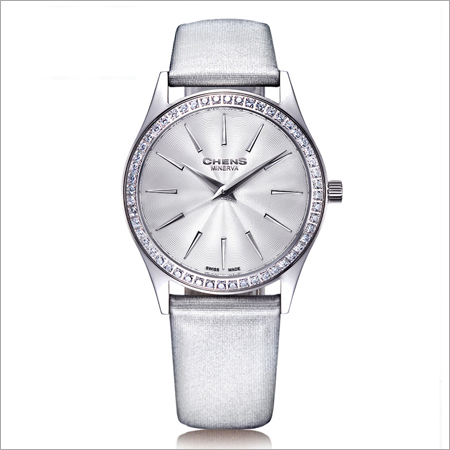 Satin Strap Diamond Watch