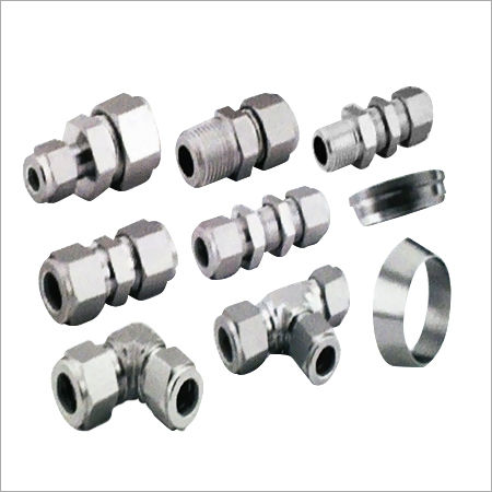 Compression Tube Fittings - Color: Silver