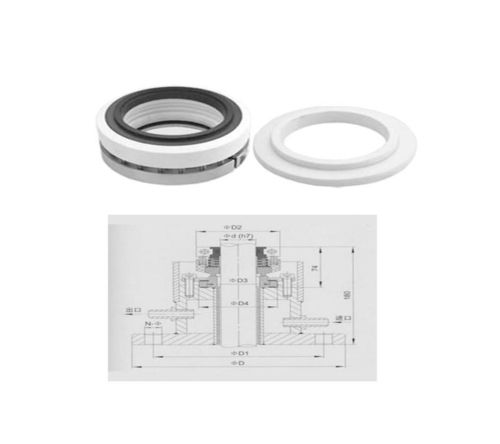 Elastomer Bellow Mechanical Seal - Color: White