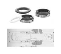 Ptfe Fluid Seal - Ptfe, 2.5mpa Pressure, 20 M/sec Speed | High-temperature, Chemical & Petrochemical Resistant, Versatile Size Options
