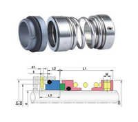 Ptfe Mechanical Seal - Round, Diameter Variety | Temperature -20 To +180â°c, Pressure 1.0mpa, Speed 15m/s, Abrasion Resistant Design