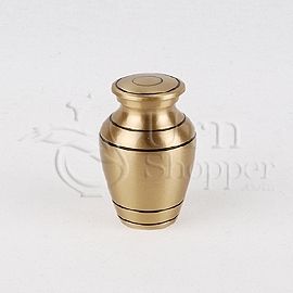 Provincial Bronze Brass Metal Token Cremation Urn