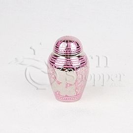 Rose Pink Brass Metal Token Cremation Urn