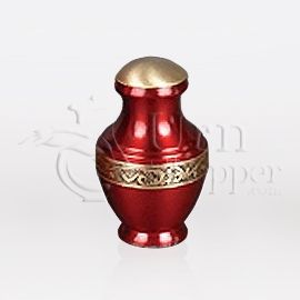 Sapphire II Brass Metal Token Cremation Urn