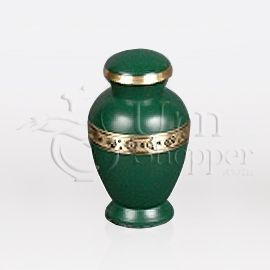 Spring II Brass Metal Token Cremation Urn