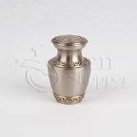 Silver Trieste Pewter Brass Metal Token Cremation Urn