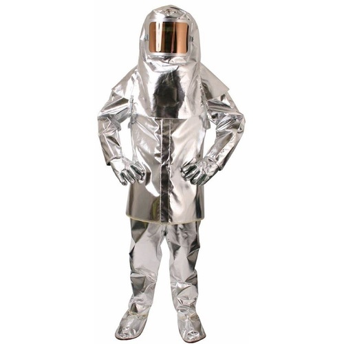 Aluminized Suit - High-Temperature Resistant Fabric, Lightweight Design for Heat Protection and Safety