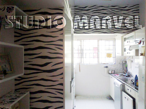 Pvc Animal Print Wallpaper
