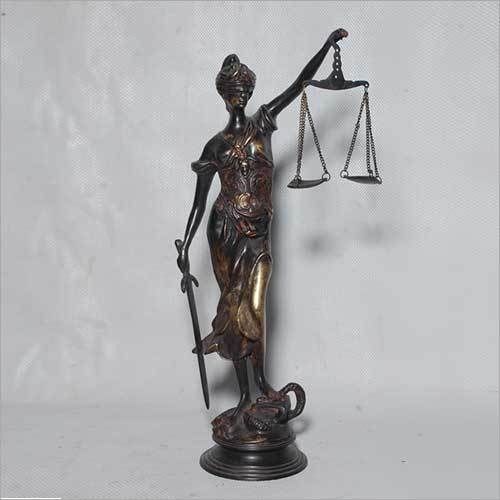 Brass Lady Justice