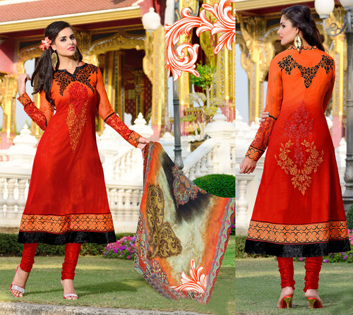 Attractive Embroidered Salwar Suit